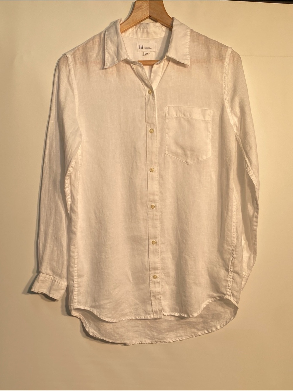GAP White Linen Button-Down Women’s Shirt